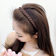 Feihua headband for women 2024 new style outing high-end headwear non-slip adult short hair headband simple broken hair clips 2 pack dark color (black + dark brown) 2 pcs