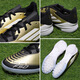 阿迪达斯Adidas儿童足球鞋F50中端TF碎钉LEAGUE TF J 比赛训练球鞋 黑金特别版IG9277 38