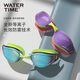WATERTIME swimming goggles for men and women, adult anti-fog coating, professional racing swimming myopia glasses, swimming cap set, swimming equipment, Paris night, myopia 300 degrees
