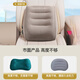Etravel inflatable lumbar pillow, portable push-type waist support artifact, travel lumbar support, office cushion, car back pillow, gray