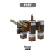 Fang Cheng Minecraft Bloques de construcción ensamblados Minifiguración Gold Steve Flame Man Zero Village Pila de piedra roja Monster Boy Toy XH1591 Conejo