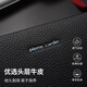 Pier Cardin handbag men's head layer cowhide leather long zipper wallet large capacity hand grab bag birthday gift black