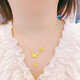 DL 1998 Fat Donglai same style 18k gold necklace butterfly tassel 999 steel stamped gold pendant 2025 new gold bracelet butterfly pendant necklace