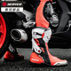 SCOYCO motorcycle riding shoes, anti-fall racing boots, wear-resistant, non-slip, breathable, protective motorcycle racing boots MR003 Force Red 43