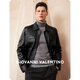 
GIOVANNI VALENTINO Casual Men's Genuine Leather Jacket Men's Cowhide Lapel Jacket