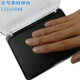 Huilide Black 2f Red Fingerprint Plataforma de impresión FBI Visa para huella de tinta de huella de tinta de estampado de palma Polímero de huella de huella dura Marca impermeable Negro 13590 mm