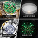 Oupinke (Oupinke) Switzerland certified famous watch top ten brands of green ghost watches for men fully automatic mechanical watches for luminous waterproof men's watch Oupinke-3271-Steel belt green free engraving