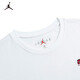 NIKE JORDAN Nike AJ children's summer T-shirt summer new moisture-absorbent and breathable children's short-sleeved pure white 150/72 recommended height 140-152cm