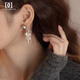 DAISY DREAM 925 Silver Needle Long Feather Pearl Earrings for Women 2025 New Hot Style Earrings Light Luxurious High-end Ear Jewelry 925 Silver Needle Tassel Feather Pearl Earrings