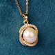 Weizhou Zhenghe Jewelry Freshwater Pearl Necklace Pink Purple Near Round Pearl Necklace Only Model Weiweixia 01