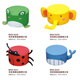 Mexueer Garden para niños Sofá Sofá Cartoon Ballena Taburete de elefante Centro de educación temprana Baby Soft Pack Round Tabures Monkey: 3520 cm