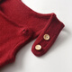Auro Mesa Autumn and Winter Baby Clothes New Year Red Men and Women Baby Christmas Tree Overalls Knitted Sweater Pants Burgundy 90cm