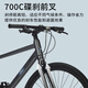 福特福特公路自行车YM200蓝图14速 铝合金车架线拉碟刹成人男女款单车 直把/骑士灰 M码 建议【155-175cm】