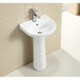 JOMOO JOMOO bathroom pedestal basin bathroom ceramic wash basin hand wash basin balcony household integrated pedestal basin D type pedestal basin + faucet + drain accessories