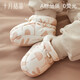 Octubre Crystal recién nacido Coun Copet Algodón Otoño e invierno Cubierta de pie para bebé masculino y femenino 0-12 meses Baby Sole Sole Ciervo Azul 0-6 meses