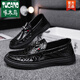 Woodpecker Official Wenzhou Genuine Leather printemps nouveaux chaussures masculines de style coréen de style coréen.