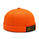 New fashion four-season landlord hat men street trendy hip-hop hat brimmed melon skin hat women light board hat women trendy black gold embroidery adjustable