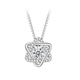 Fat Donglai same style pt950 platinum pendant women's necklace single 18K white gold clavicle chain single pendant without chain free 1, Love Rubik's Cube single pendant without chain platinum p