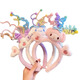 Dai Yan Twisting Stick Cartoon Children's Hair Hoop Cute Plush Hair Hoop Girl's Creative Funny Girl Headband Funny Purple Culomi Hair Hoop