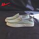 Krieger Herrenschuhe Leinwand Schuhe Frühling und Sommer Neue Stil einbeinige faule Schuhe atmungsaktive Sportschuhe Alte Peking-Stoffschuhe Männer Grün 42