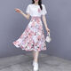 Commander Bear French Sweet Chiffon Kleid für Frauen im Sommer 2025 Neue Temperament Taille-Hugging Blumenrock Zweiteiler Set 9767# Gelb Original Spot Set M 95-105Jin [Jin entspricht 0,5 kg]