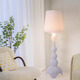 Zhongshuai Italian designer living room hollow floor lamp ins style bedroom model room modern creative art dimming lamp floor lamp - white - touch switch remote control