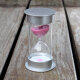 Huiyu hourglass 30 minutes children's anti-fall safety small ornaments timed creative home decorations birthday gifts living room bedroom office decoration ornaments pink sand