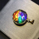 Red Shadow Canada's new other natural crystal gemstone necklace ammolite David's double-sided pendant