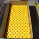 Floor heating module mushroom head EPS universal backfill-free dry geothermal full set of material geothermal template 3.5cm thick 20 tubes yellow film 1 square meter (high density) shipped by logistics county town