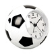 Hense creative football small alarm clock children's alarm watch boy student special wake-up artifact desktop clock HA09 black and white
