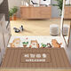 Beiyan no-wash door mat entry door mat PVC cute cartoon home entrance carpet can be cut and stain-resistant mat Five Pandas-Welcome Home Width 100*Length 140cm Stable fit