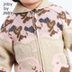 
jnby by JNBY [Jiangnan Buddies Baby] Autumn Cardigan Sweater Jacket Retro Pixel Pattern Boy and Female Baby YN8310670 690 Mixed Powder (Batch 1) 100 cm