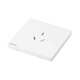 Siemens (SIEMENS) switch socket panel, wall strong refrigerator air conditioning socket, Haocai series rice velvet white, matte cream style 16A three-hole socket