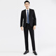 Ayo Fat Business Commuting Suit Slim Interview Suit Wedding Groom Fashion Dress Black 3XL