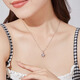 MZMZ platinum necklace PT950 women's platinum four-leaf clover Chinese Valentine's Day birthday gift for girlfriend and wife four-leaf clover necklace