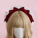 WEISHINI handmade cute Lolita hair accessories lo girl coffee maid KC headband lace bow headband decoration black