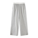Cloud Life [0 sense of drooping pants] Solona straight-lid flesh elastic waist sports casual pants 2025 autumn K9853 flower gray S