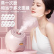 Xia Xin facial steamer, hot spray facial steamer, humidifying and hydrating artifact, nano sprayer, household facial beauty instrument, hydrating, opening pores, detoxifying and fumigating, gift for ladies, exclusive version - elegant powder, negative ion oxygen generating large mist + can add fruits and vegetables