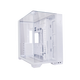 LIANLI联力包豪斯O11 Vision Compact 海景房台式电脑机箱 白色 /三面玻璃/中塔机箱/