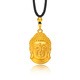 Wenying 18K gold pendant boutique 999 gold Buddha head pendant for men and women 3D hard gold Buddha head necklace pendant does not fade