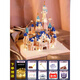 Strange King es compatible con los bloques de construcción de Lego, la flor inmortal del microgranaje de la construcción del microgranaje Juguetes Internet Celebrity da a las niñas regalos de cumpleaños Huadu Castle-16783 partículas [colección y compra] cubierta de polvo + luz 9