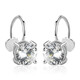 Fat Donglai same style platinum pt950 earrings Pt950 imported technology moissanite without piercing four-claw single diamond ear clip LC/flawless under the mirror x D-E/extremely white x platinum 3 carats