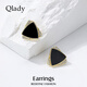 Qlady Geometric Earrings Women's Niche Unique Earrings Feminine Temperament High-end 2024 Young Luxury Earrings Birthday Gift
