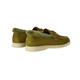 Loro Piana Women's Olive Green Sude Loafers FAL9227-50I5 36