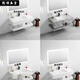 
Qinkaiyan slab wash basin ceramic [seamless one double layer] bathroom cabinet wash basin hotel bathroom washing fish belly white seamless basin [smart mirror with supporting hardware SPWY [80*50] 9856 pieces sold