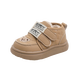 Terranis Yangma recommends toddler shoes for boys, non-slip, plus velvet, warm bear style, girls, soft bottom, winter, infants and toddlers, warm - thick velvet, khaki_winter 15 cm inner length_size 24