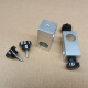 
Optical shaft cross clamp fixing seat fixing aluminum strip cylindrical connector shaft clamp cross bracket top wire clamp iron shaft clamp aluminum alloy 12122 plum blossom screw