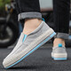 Xmxe marque vieille chaussures de tissu beijing 2025 Été Nouvelle pédale décontractée en lin pour toile à semelles épaisses chaussures pour hommes polyvalents beige 41