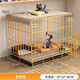 Shantou Lincun Dog Cage for Medium and Large Dogs Home Indoor and Outdoor Separate Toilet Bold Pet Cage Labrador Free Installation 856070 (35 Jin Jin is equal to 0.5 kg)