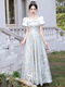 
Lingkaqi high-end evening dress female host student art exam temperament light luxury niche French banquet annual conference long skirt high sense picture color M